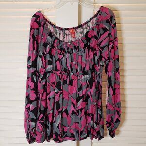 Excellent Condition Elle Blouse (L) Gathered Bodice